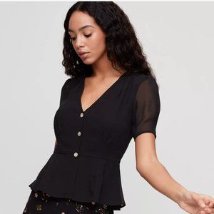 Aritzia New Button-Front Blouse